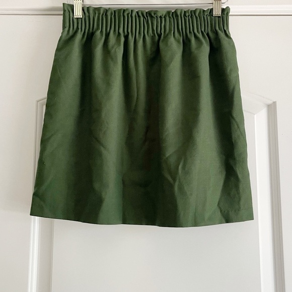 J. Crew Dresses & Skirts - J Crew Wool Blend Mini Skirt Forest Green - 2